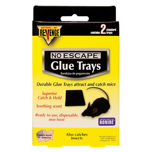 REVENGE BAITED GLUE TRAYS FOR MICE 2 PACK (1 lb)