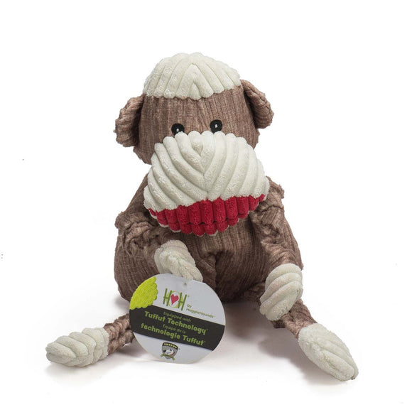 HuggleHounds The Original Sock Monkey Knottie™ Dog Toy