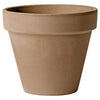 Terra Cotta Clay Planter, Moka Chocolate Brown, 6-In.