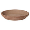 Terra Cotta Clay Saucer, Chocolate Brown, 4-In.