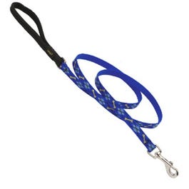 Dog Leash, Dapper Dog Pattern, 1/2-In. x 6-In.