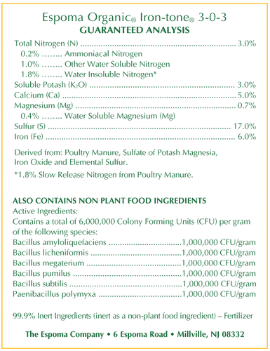 Espoma Iron-tone (20 lb)