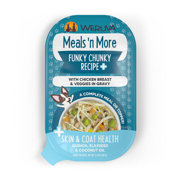 Weruva Meals 'n More Funky Chunky Recipe Plus with Chicken Breast & Veggies in Gravy Dog Food