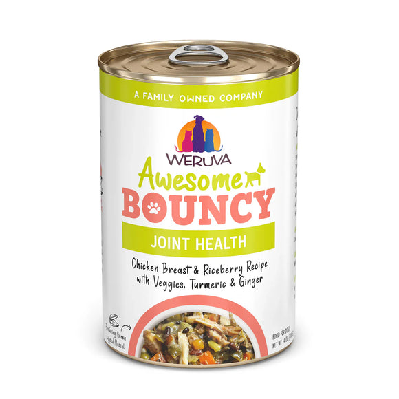 Weruva Awesome Bouncy Chicken Breast & Riceberry Recipe with Veggies, Turmeric & Ginger In Broth Dog Food