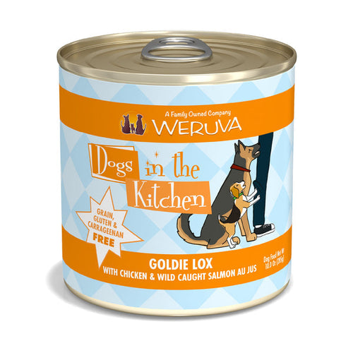 Weruva Dogs in the Kitchen Goldie Lox with Chicken & Wild Caught Salmon Au Jus (10.0 Oz - 12pk)