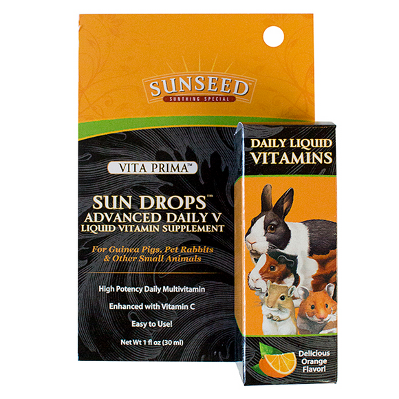 SUN SEED VITA PRIMA SUNDROPS ADVANCED DAILY VITAMINS FOR SMALL ANIMALS (1 oz)