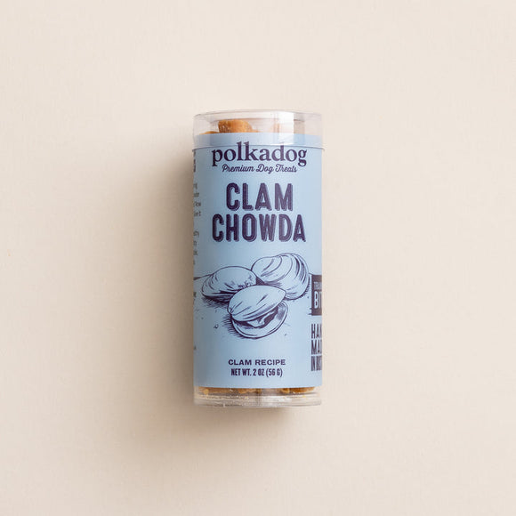 Polkadog Clam Chowda Mini Tube Dog Treats (2 oz)