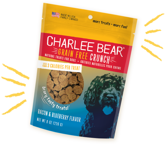 Charlee Bear Grain Free Crunch Bacon & Blueberry Dog Treats