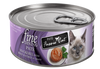 Fussie Cat Fine Dining - Pate - Mackerel with Beef Entree in Gravy Canned Cat Food (2.82 oz (80g) Can)