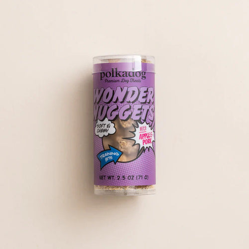 Polkadog Wonder Nuggets Apple & Pork Mini Tube Soft & Chewy Dog Treat (2.5 oz)