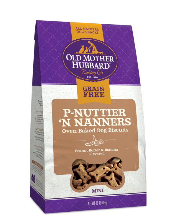 Old Mother Hubbard P-Nuttier 'N Nanners Mini Biscuits Dog Treats (16-oz)