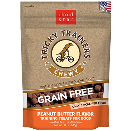 Cloud Star Chewy Tricky Trainers Peanut Butter Dog Treats