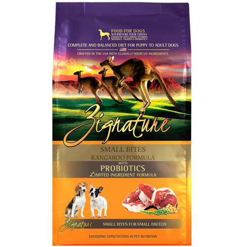 Zignature Small Bites Kangaroo Formula Dry Dog Food (12.5 lb)