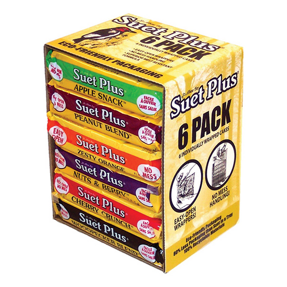 SUET PLUS VARIETY SUET CAKES 6 PACK