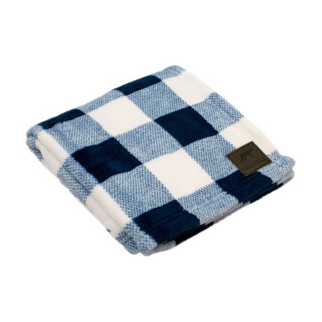 Tall Tails Navy Hunter's Plaid Dog Blanket (30 x 40)