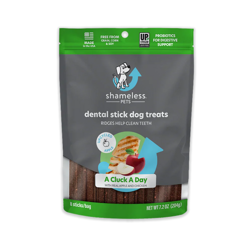 Shameless Pets A Cluck A Day Dental Sticks Dog Treats