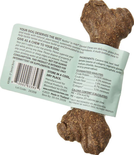 Fieldcrest Farms Nothin' to Hide Dental Bone Beef Flavor Dog Chew 5