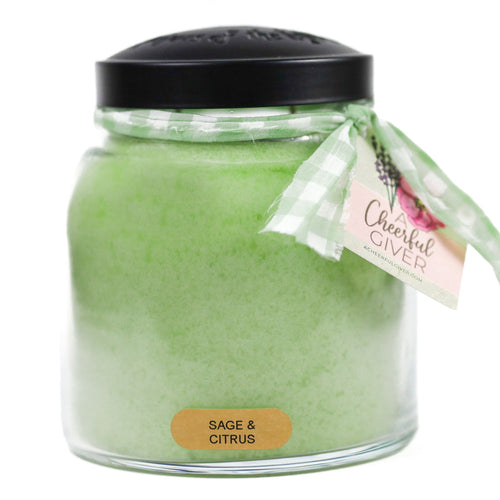 A Cheerful Giver Sage & Citrus - 34 oz Papa Candle