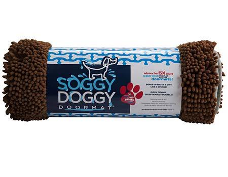 Large Chocolate Brown Absorbent Dog Mat (1-Count)