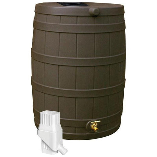 GOOD IDEAS RAIN WIZARD RAIN BARREL (50 GAL, OAK)