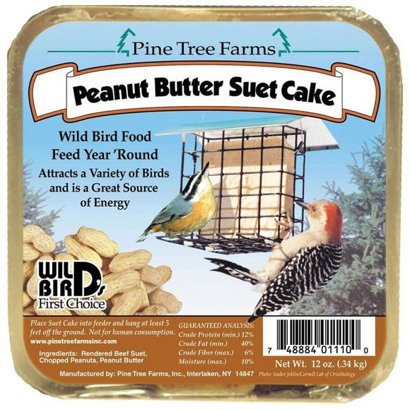 Pine Tree Farms Peanut Butter Suet Cake (12 oz.)