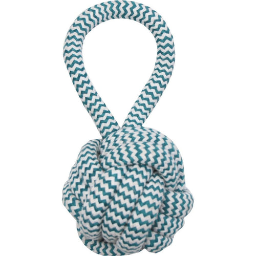 MAMMOTH EXTRA FRESH MONKEY FIST BALL W/HANDLE (3.75 IN, GREEN/WHITE)