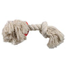 MAMMOTH FLOSSY CHEWS COTTON ROPE BONE (19 IN, WHITE)