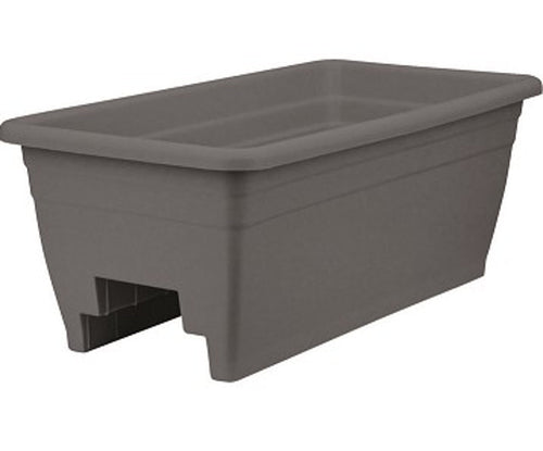 DECK RAIL BOX PLANTER (24 IN, GRAY)