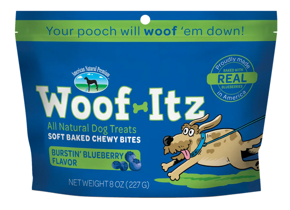 American Natural Premium Woof-Itz Burstin Blueberry Dog Treat (8 oz (227 Grams))